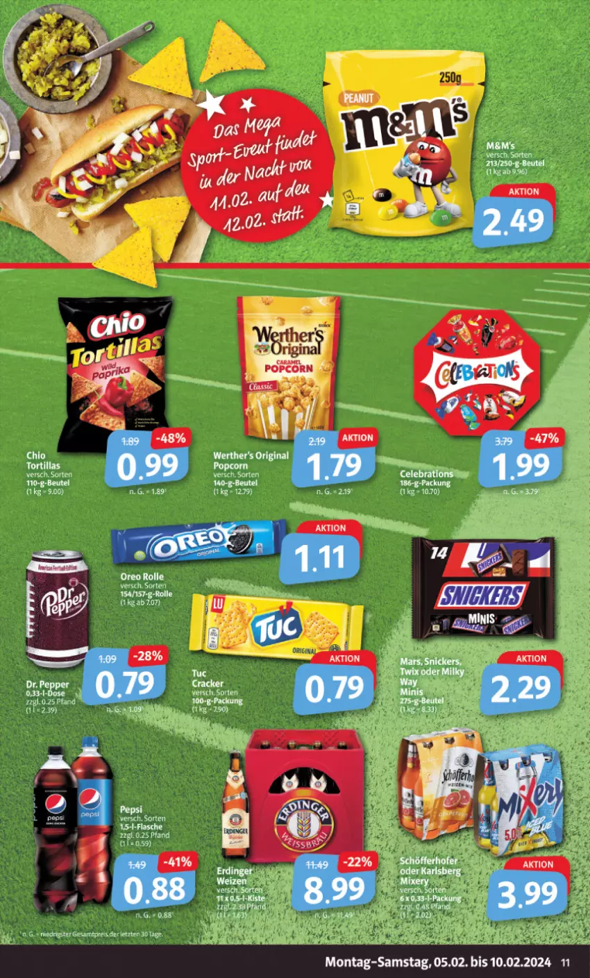 Aktueller Prospekt Markant - Prospekte - von 05.02 bis 10.02.2024 - strona 11 - produkty: cracker, gin, LG, mars, snickers, tee, Ti, tortilla, tortillas, werther's