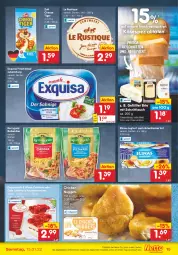 Gazetka promocyjna Netto Marken-Discount - Filial Angebote - Gazetka - ważna od 15.01 do 15.01.2022 - strona 15 - produkty: angebot, auer, brie, chicken nuggets, coppenrath, curry, dip, eis, elinas, elinas joghurt, exquisa, exquisa frischkäse, frischkäse, joghur, joghurt, joghurt nach, Käse, kerrygold, kuchen, Kuchenschnitte, Le Rustique, nuggets, Reibekäse, reis, Ria, schnitten, schnittlauch, Spezi, Ti, zott, ZTE