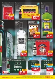 Gazetka promocyjna Netto Marken-Discount - Filial Angebote - Gazetka - ważna od 15.01 do 15.01.2022 - strona 21 - produkty: alkohol, angebot, Becher, Becherovka, bier, coca-cola, cola, diebels, eis, elle, erdinger, fanta, fanta oder, flasche, gin, glasflasche, hero, kellerbier, köstritzer, kräuter, kräuterlikör, likör, reis, Three Sixty, Ti, vodka, ZTE