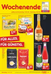 Gazetka promocyjna Netto Marken-Discount - Filial Angebote - Gazetka - ważna od 15.01 do 15.01.2022 - strona 31 - produkty: angebot, beste butter, bohne, bohnen, butter, caffè crema, chantré, dallmayr, ecco, espresso, frau antje, frucht, fruchtsecco, Grießpudding, intenso, kaffee, kaffeebohnen, landliebe, oder espresso, pudding, rotkäppchen, sahne, sekt, Ti, wein, weinbrand, ZTE