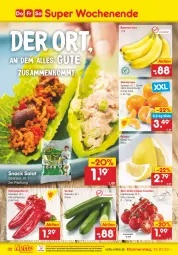 Gazetka promocyjna Netto Marken-Discount - Filial Angebote - Gazetka - ważna od 15.01 do 15.01.2022 - strona 32 - produkty: asti, banane, bananen, eis, gurke, gurken, mandarine, mandarinen, ndk, paprika, paprika rot, Pomelo, reis, salat, Schal, Schale, snack, Spitzpaprika, Ti, tisch, tomate, tomaten, versandkostenfrei