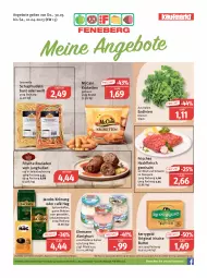 Gazetka promocyjna Feneberg - Prospekte - Gazetka - ważna od 01.04 do 01.04.2023 - strona 1 - produkty: almighur, almighurt, angebot, angebote, beutel, bohne, bohnen, butter, ehrmann, ehrmann almighurt, eis, elle, fleisch, gin, hackfleisch, hackfleisch gemischt, irische butter, jacobs, jacobs krönung, jungbullen, kaffee, kerrygold, Kette, Kroketten, lebensmittel, mccain, nudel, nudeln, reis, rind, rouladen, schwein, Ti, wein, ZTE