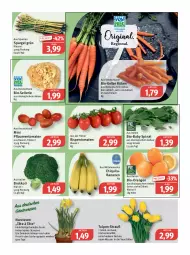Gazetka promocyjna Feneberg - Prospekte - Gazetka - ważna od 01.04 do 01.04.2023 - strona 5 - produkty: banane, bananen, Bau, bio, brokkoli, chiquita, eis, elle, erde, Garten, mac, Narzissen, orange, orangen, pflaume, pflaumen, reis, rispentomaten, Schal, Schale, spargel, spargel grün, spinat, Ti, tisch, tomate, tomaten, topf, Vase, wasser, zwiebel, zwiebeln