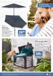 Gazetka promocyjna AldiSud - ALDI Garten - Gazetka - ważna od 30.04 do 30.04.2022 - strona 23 - produkty: alle artikel ohne dekoration, aufbewahrungsbox, dekoration, eis, elle, Garten, gartenmöbel, gin, möbel, Ria, sonnenschirm, Ti, ZTE