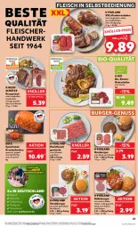 Gazetka promocyjna Kaufland - Prospekt - Gazetka - ważna od 13.03 do 13.03.2024 - strona 23 - produkty: angebot, angebote, besteck, bio, braten, bsf, burger, eis, elle, fleisch, fleisch in selbstbedienung, geschirr, gewürz, grill, hackfleisch, hackfleisch gemischt, hamburger, ideal zum braten, ideal zum grillen, ilag, jungbullen, krustenbraten, natur, nuss, Ofen, purland, rind, rinder, Rinderroulade, rinderrouladen, rindfleisch, rouladen, rum, rumpsteak, schwein, schwein und rind, steak, teller, Ti, vom schwein und rind, wein