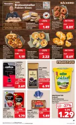 Gazetka promocyjna Kaufland - Prospekt - Gazetka - ważna od 13.03 do 13.03.2024 - strona 29 - produkty: angebot, angebote, aufstrich, basilikum, Becher, brot, brotaufstrich, brötchen, butter, Cap, dallmayr, dallmayr gold, das volle korn, Donut, elle, espresso, frischkäse, goldsaft, gouda, grafschafter, Hefe, kaffee, karotten, Käse, korn, Kornbrot, kuchen, lavazza, leine, löslicher kaffee, lungo, mehl, Nescafé, nespresso, peperoni, Peroni, pesto, pfeffer, Pfefferoni, pizza, quark, rezept, saft, salami, sirup, tasse, Ti, tisch, tomate, tomaten, Törtchen, vollkornbrot, Weizenbrot, weizenmehl, WICK, zucker