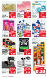 Gazetka promocyjna Kaufland - Prospekt - Gazetka - ważna od 13.03 do 13.03.2024 - strona 33 - produkty: angebot, angebote, aust, beef, beutel, binden, camelia, Clin, Damenbinden, decke, eis, hundenahrung, hundesnack, katzensnack, kissen, Körbchen, kraft, kuscheldecke, Liege, O.b., Plüsch, procomfort, Reinigung, Reinigungsgel, reis, saft, salz, snack, Stier, Tampon, tampons, Tasche, taschen, taschentücher, Ti, tücher, vita, vitakraft, wc frisch