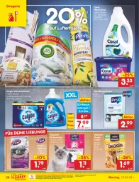 Gazetka promocyjna Netto Marken-Discount - Filial-Angebote - Gazetka - ważna od 20.05 do 20.05.2023 - strona 28 - produkty: bestpreis, calgon, Coral, eis, hundesnack, katzennahrung, katzensnack, kraft, LG, lufterfrischer, ndk, reis, snack, Ti, tücher, vita, vitakraft, waschmittel, wasser, wasserenthärter