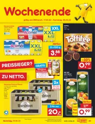 Gazetka promocyjna Netto Marken-Discount - Filial-Angebote - Gazetka - ważna od 20.05 do 20.05.2023 - strona 33 - produkty: actimel, angebot, bestpreis, danone, eis, Nektar, pils, pilsener, premium pils, reis, reiss, saft, steiner, Ti, toffifee, warsteiner, ZTE