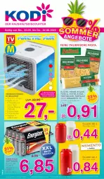 Gazetka promocyjna Kodi - Prospekte - Gazetka - ważna od 02.06 do 02.06.2022 - strona 1 - produkty: batterie, batterien, eis, farfalle, fusilli, italienische pasta, klimagerät, lion, pasta, penne, penne rigate, reis, spaghetti, Sugo, Ti, usb, wasser, ZTE