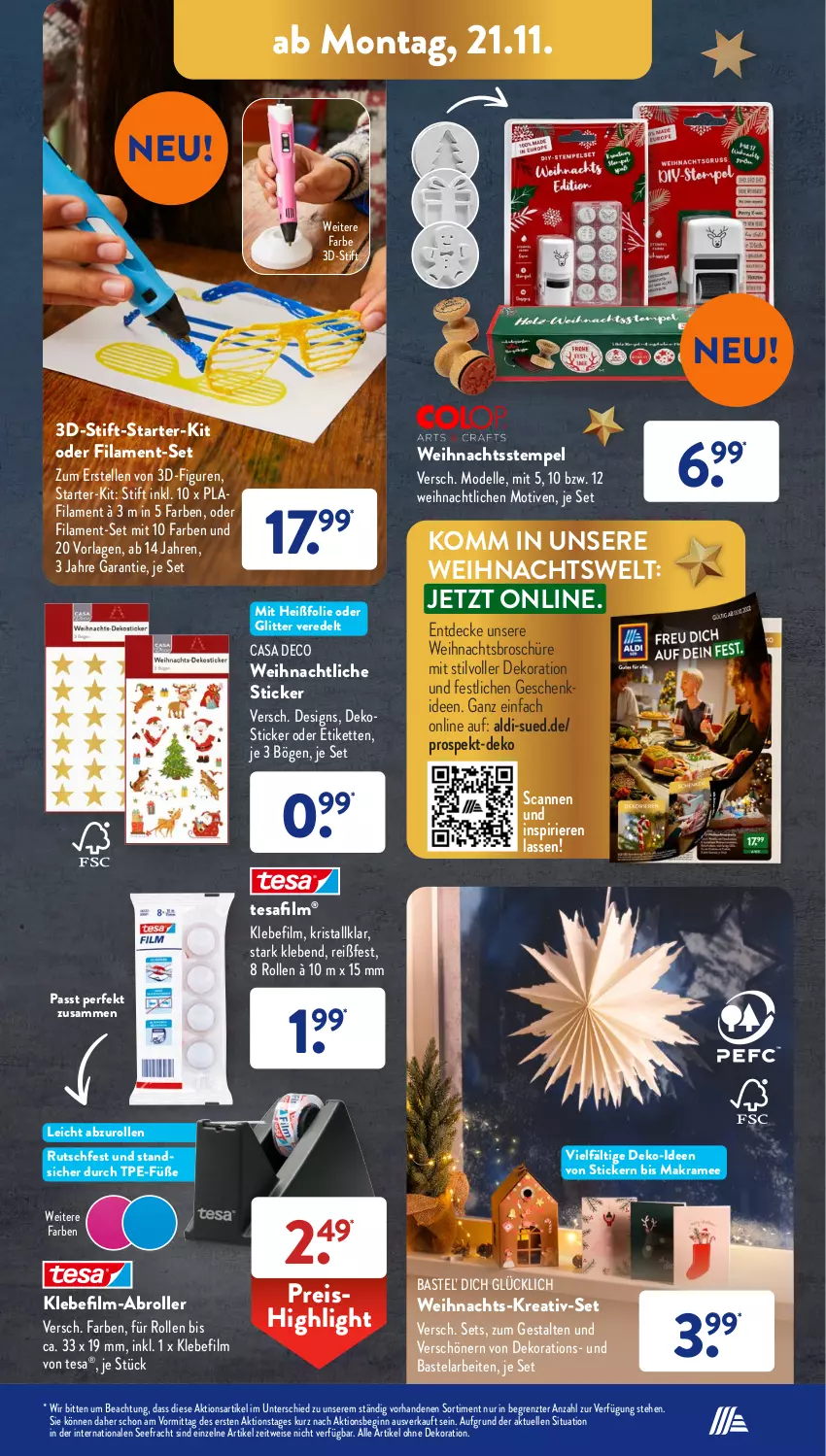 Aktueller Prospekt AldiSud - NÄCHSTE WOCHE - von 21.11 bis 26.11.2022 - strona 15 - produkty: aldi, alle artikel ohne dekoration, casa deco, decke, dekoration, dell, eis, elle, gin, Kette, Mode, reis, Roller, tesa, Ti, ZTE