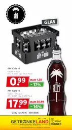 Gazetka promocyjna Getraenkeland - Gazetka - ważna od 24.10 do 24.10.2025 - strona 7 - produkty: Afri Cola, Bad, cola, Elan, flasche, getränk, getränke, Ti