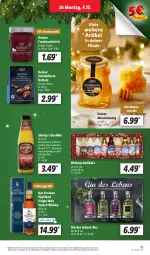 Gazetka promocyjna Lidl - Aktionsprospekt - Gazetka - ważna od 09.12 do 09.12.2023 - strona 15 - produkty: angebot, aufstrich, coupon, Datteln, dessert, eier, eierlikör, eis, frucht, fruchtaufstrich, gin, honig, likör, reis, schoko, scotch, scotch whisky, single malt, Ti, whisky, ZTE