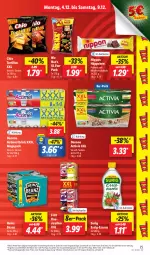 Gazetka promocyjna Lidl - Aktionsprospekt - Gazetka - ważna od 09.12 do 09.12.2023 - strona 27 - produkty: actimel, actimel drink, activia, angebot, aust, beanz, coupon, danone, danone actimel drink, danone activia, drink, eis, elle, essig, heinz, Kaustreifen, milch, nippon, preisvorteil, reifen, reis, schoko, schokolade, teller, Ti, tortilla, tortillas, ZTE