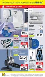 Gazetka promocyjna Lidl - Aktionsprospekt - Gazetka - ważna od 09.12 do 09.12.2023 - strona 44 - produkty: angebot, angebote, aqua, AquaPur, auto, bodenstaubsauger, bügel, Bügelstation, bügeltisch, computer, dampfbügelstation, Dampfgenerator, dell, eis, Elektro, elle, HP, Mode, Nähmaschine, ndk, pute, reis, rel, Schal, Schale, silvercrest, staubsauger, Tasche, telefon, Ti, tisch, trolley, uhr, wasser, wassertank