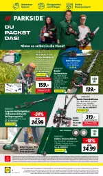 Gazetka promocyjna Lidl - Wochen-Highlights im Onlineshop - Gazetka - ważna od 17.09 do 17.09.2023 - strona 10 - produkty: akku, auer, Brei, bürste, Draht, eis, Elektro, elle, ente, erde, Fugenbürste, Garten, heckenschere, Kette, Kraut, ladegerät, LG, mac, magazin, ndk, Parkside, rasen, rasentrimmer, Rauch, reis, säge, Schere, Ti, unkrautvernichter