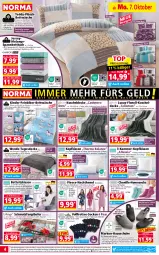 Gazetka promocyjna Norma - Norma - Gazetka - ważna od 14.10 do 14.10.2024 - strona 4 - produkty: aqua, Bau, baumwolle, Bebe, bett, Betttuch, bettwäsche, cashmere, decke, dell, deo, eis, Elan, elle, flieder, Frottee-Socken, gin, Hausschuhe, hemd, hohenstein, Kinder, kissen, kopfkissen, kraft, kuscheldecke, Läufer, LG, mint, Mode, Nachthemd, natur, ndk, pingui, Plüsch, reifen, reis, Ria, rückenlehne, rwe, Schal, schuhe, senf, sitzkissen, socken, Sofa, Sofaüberwurf, spannbetttuch, Spiele, tagesdecke, tee, Ti, Tipi, tuc, wein, wolle, ZTE