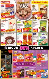 Gazetka promocyjna Norma - Norma - Gazetka - ważna od 14.10 do 14.10.2024 - strona 8 - produkty: beutel, bier, caramel, Cashew, cola, cookie, cookies, creme, eis, erdnüsse, geback, haselnuss, honig, karamell, Kinder, knoppers, kokos, kuchen, leine, LG, lindor, mac, mandel, mandeln, milch, müsli, natur, Nougatcreme, nuss, pistazien, reis, rel, riegel, salz, schoko, schokolade, schokoriegel, sesam, Ti, vollmilch