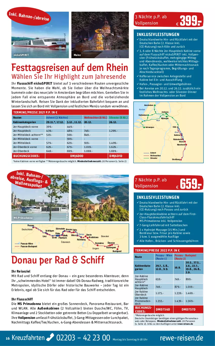 Aktueller Prospekt Rewe Reisen - Reiseprospekt - von 27.08 bis 01.10.2021 - strona 16