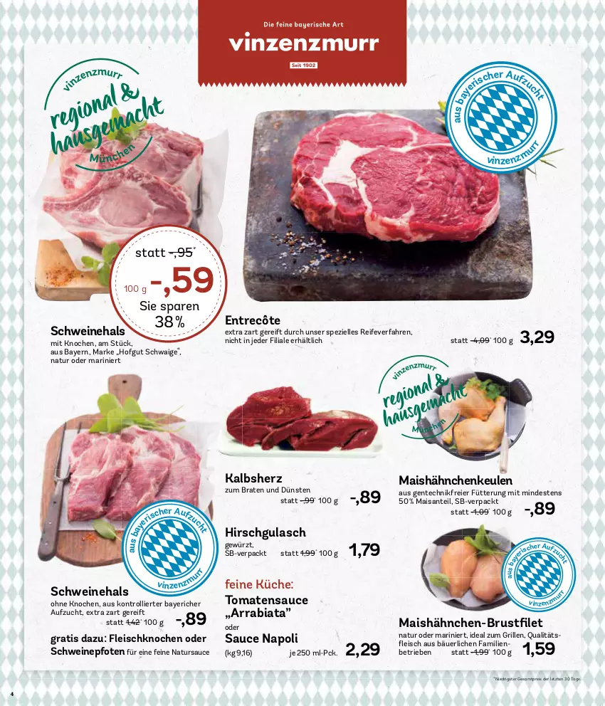 Aktueller Prospekt Aez - Prospekte - von 15.01 bis 20.01.2024 - strona 4 - produkty: braten, eier, eis, elle, ente, entrecôte, fleisch, gewürz, grill, gulasch, hofgut, ideal zum grillen, küche, mais, natur, reis, SANTE, sauce, schwein, schweine, Spezi, Ti, tomate, tomaten, tomatensauce, trolli, wein, weine, ZTE