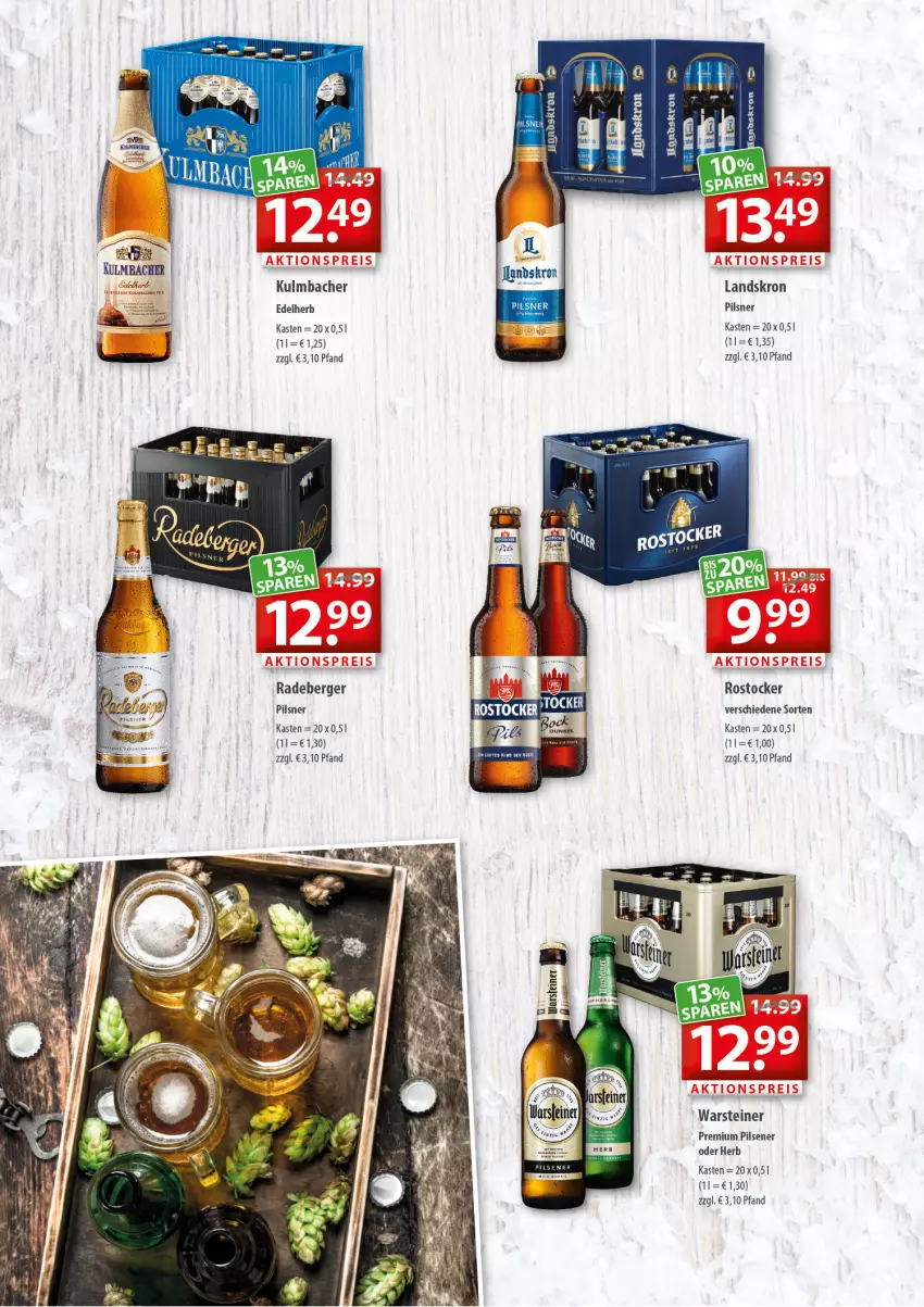 Aktueller Prospekt Getraenkeland - von 07.02 bis 19.02.2022 - strona 4 - produkty: Berger, cin, pils, pilsener, pilsner, premium pils, radeberger, radeberger pilsner, Rostocker, steiner, warsteiner