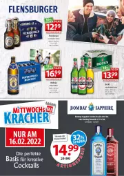 Gazetka promocyjna Getraenkeland - Gazetka - ważna od 19.02 do 19.02.2022 - strona 3 - produkty: aeg, bier, bombay sapphire, burger, dry gin, elle, flasche, flensburger, gin, london dry, london dry gin, sapphire, Ti