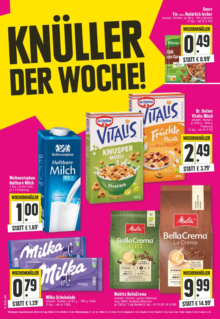 Aktueller Prospekt Edeka - Angebote der Woche - von 20.03 bis 25.03.2023 - strona 2 - produkty: kaffee, milch, nuss, weihenstephan