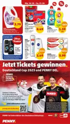 Gazetka promocyjna Penny - Prospekte - Gazetka - ważna od 21.10 do 21.10.2023 - strona 12 - produkty: angebot, angebote, axe, beutel, Cap, colgate, colgate total, creme, deo, deospray, eis, elle, ente, erde, flasche, geschirr, gewinnspiel, gin, LG, mac, nivea, payback, pril, somat, Sport, spülmittel, tee, Ti, WICK, zahncreme