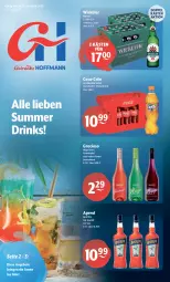 Gazetka promocyjna Getraenke Hoffmann - Prospekte - Gazetka - ważna od 19.08 do 19.08.2023 - strona 1 - produkty: angebot, angebote, aperitif, aperol, apfel, coca-cola, cola, drink, drinks, gracioso, grana, granatapfel, hugo, pils, pilsener, Rana, ring, Ti, WICK