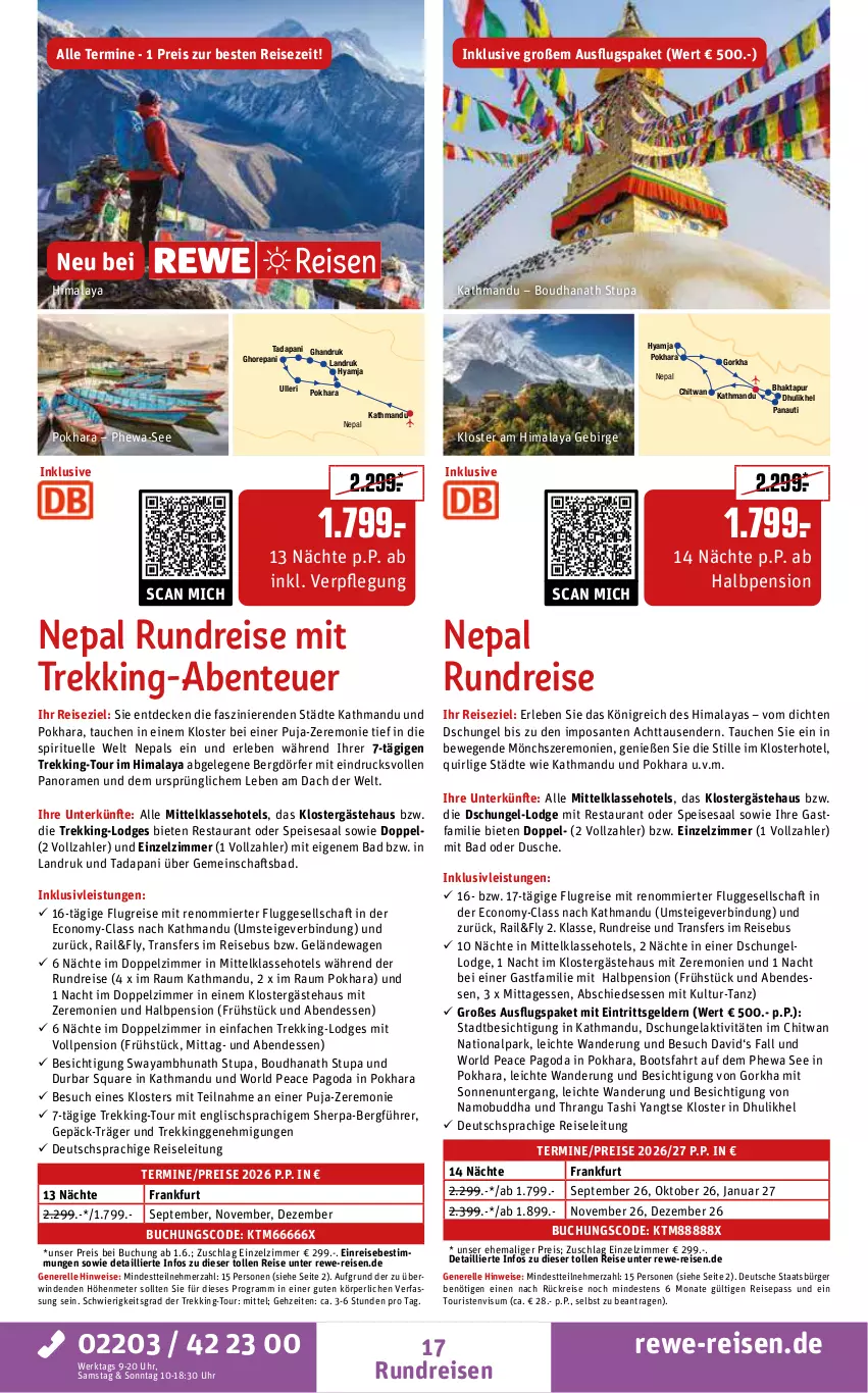Aktueller Prospekt Rewe Reisen - Reiseprospekt - von 24.04 bis 29.05.2026 - strona 17 - produkty: Bad, buch, Buddha, decke, deutschsprachige reiseleitung, dusche, eis, elle, ente, inklusivleistungen, Pago, reis, rel, SANTE, Ti, uhr