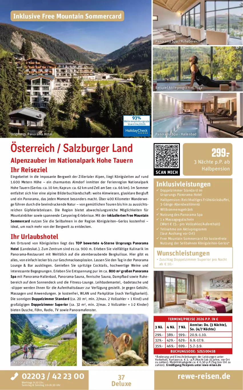 Aktueller Prospekt Rewe Reisen - Reiseprospekt - von 24.04 bis 29.05.2026 - strona 37 - produkty: auer, axe, Bad, Bademantel, bett, buch, burger, cocktail, cocktails, decke, dusche, eis, erde, fenster, getränk, gutschein, harman, inklusivleistungen, Kinder, kurtaxe, mac, Mantel, Mountainbike, natur, Radio, rama, reis, rum, rwe, salz, SANTE, slip, Slipper, Steinbock, Tasche, Ti, uhr, wein, weine, Yo