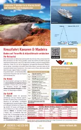 Gazetka promocyjna Rewe Reisen - Reiseprospekt - Gazetka - ważna od 29.05 do 29.05.2026 - strona 21 - produkty: Bad, Badewanne, balkonkabine, ball, Bau, bett, Betten, blume, blumen, body, buch, decke, dusche, eis, elle, ente, getränk, getränke, inklusivleistungen, leine, meerblickkabine, Mode, Persona, pool, reis, reiseverlauf, rel, Ria, ring, Sport, Thea, Ti, tisch, uhr, Wanne
