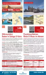 Gazetka promocyjna Rewe Reisen - Reiseprospekt - Gazetka - ważna od 29.05 do 29.05.2026 - strona 24 - produkty: ACC, alkohol, Bad, bett, buch, decke, drink, drinks, dusche, eis, elle, ente, fenster, getränk, getränke, harman, inklusivleistungen, kreuzfahrten, mab, pool, pril, rama, reis, rel, rezept, Ria, ring, rwe, sim, Sport, Ti, tisch, uhr, usb, wasser