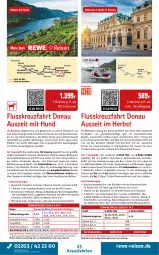 Gazetka promocyjna Rewe Reisen - Reiseprospekt - Gazetka - ważna od 29.05 do 29.05.2026 - strona 25 - produkty: angebot, bett, Betten, bier, Biere, buch, drink, drinks, dusche, eis, elle, Engel, erde, fenster, getränk, getränke, gin, harman, Hundebett, inklusivleistungen, kaffee, korn, kreuzfahrten, kühlschrank, leine, Mode, nuss, pool, rama, reis, rel, rwe, säfte, Schrank, sekt, snack, ssd, tee, Ti, tisch, uhr, wasser, wein, weine, wellnessbereich