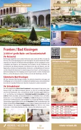 Gazetka promocyjna Rewe Reisen - Reiseprospekt - Gazetka - ważna od 29.05 do 29.05.2026 - strona 32 - produkty: alkohol, alkoholfreie getränke, Amber, aqua, asti, auer, axe, Bad, Bademantel, Bank, Bau, bier, bismarck, brunnen, buch, dusche, eis, ente, erde, Fulda, Garten, getränk, getränke, inklusivleistungen, kraft, kühlschrank, kurtaxe, Mantel, Mode, ndk, reis, rosen, rum, Schrank, slip, Slipper, Sport, Thea, Ti, uhr, wasser, wein, ZTE