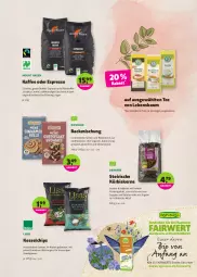 Gazetka promocyjna Denns Biomarkt - Prospekte - Gazetka - ważna od 05.07 do 05.07.2022 - strona 5 - produkty: angebot, backmischung, Bau, bio, bohne, chips, decke, dennree, eis, elle, espresso, espresso oder, geback, gin, kaffee, Kürbis, kürbiskerne, mac, müsli, nuss, oder espresso, regal, reis, rezept, röstkaffee, rwe, salat, salate, snack, suppe, suppen, tee, Ti