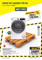Gazetka promocyjna Metro - Knallerpreis - Gazetka - ważna od 12.01 do 12.01.2022 - strona 1 - produkty: angebot, aqua, Behälter, eis, elle, jeans, reis, teller, Ti, tisch, top-angebot, Trockner, wärmepumpentrockner, wasser
