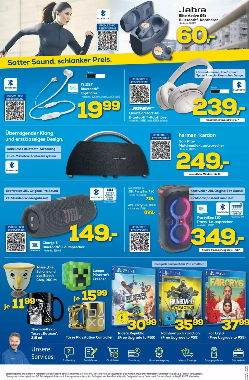 Aktueller Prospekt Euronics - Prospekte - von 06.04 bis 13.04.2022 - strona 4 - produkty: angebot, Bank, gin, jbl, kopfhörer, kraft, Ti