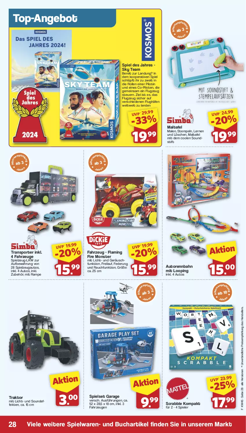 Aktueller Prospekt Famila - Prospekte - von 04.11 bis 09.11.2024 - strona 28 - produkty: angebot, auto, buch, eis, elle, monster, Rauch, reis, Spiele, spielwaren, spielzeug, Sport, teller, Ti, top-angebot