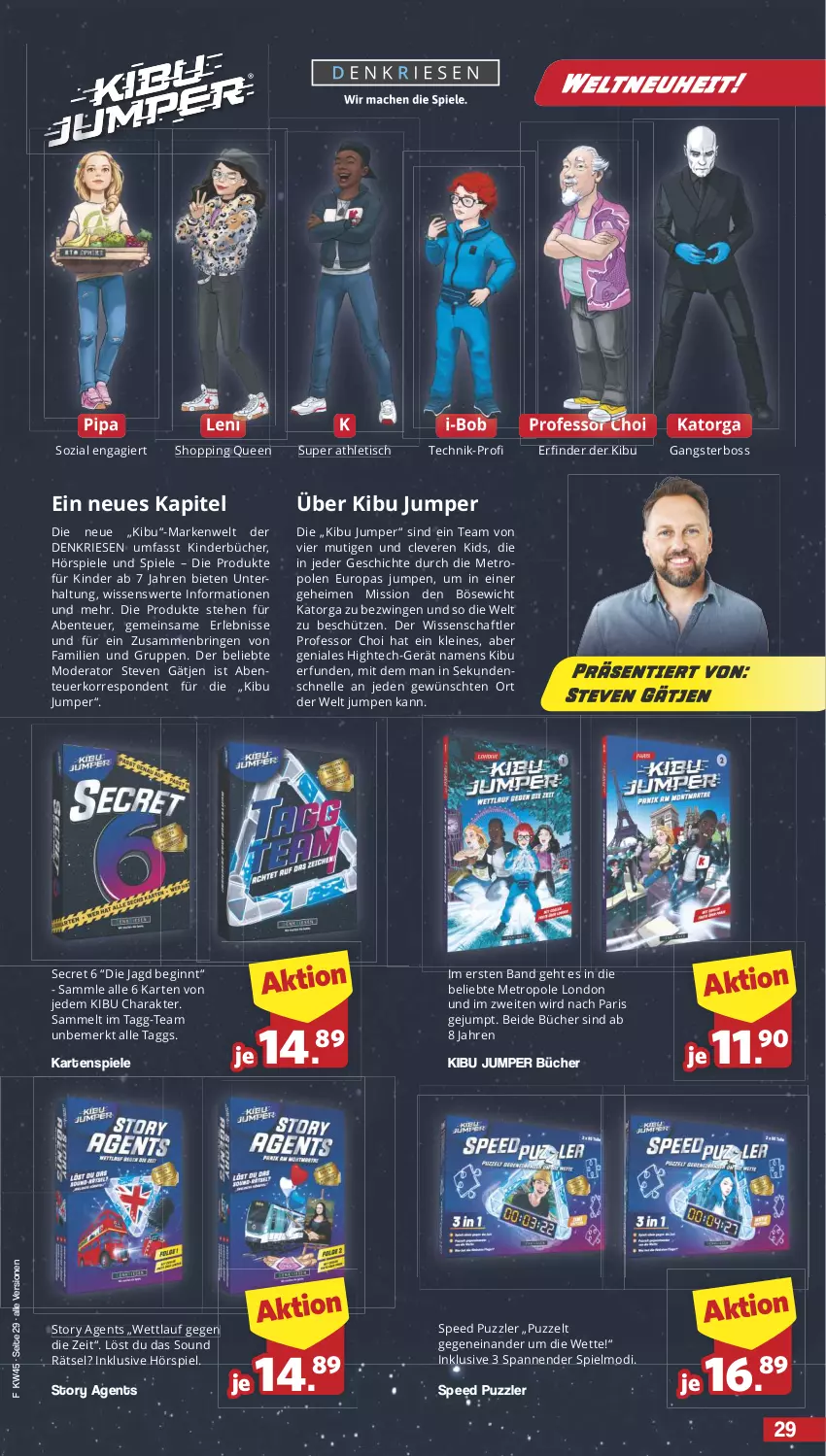 Aktueller Prospekt Famila - Prospekte - von 04.11 bis 09.11.2024 - strona 29 - produkty: boss, elle, ente, gin, Kartenspiel, Kinder, leine, Metro, Mode, Puzzle, ring, Schütze, spee, Spiele, Ti, tisch, Zelt