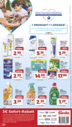 Gazetka promocyjna Famila - Prospekte - Gazetka - ważna od 09.11 do 09.11.2024 - strona 24 - produkty: Alwa, Always, angebot, angebote, ariel, blend-a-med, Cap, coupon, coupons, eis, fairy, flasche, gin, Kinder, lenor, lenor weichspüler, Meister, meister proper, pampers, pampers baby dry, pantene, pantene pro-v, Pants, pasta, Pflegespülung, Pods, pro-v, reis, shampoo, slip, slipeinlagen, sofort-rabatt, spülmittel, spülung, Ti, weichspüler, windeln, zahnpasta, ZTE