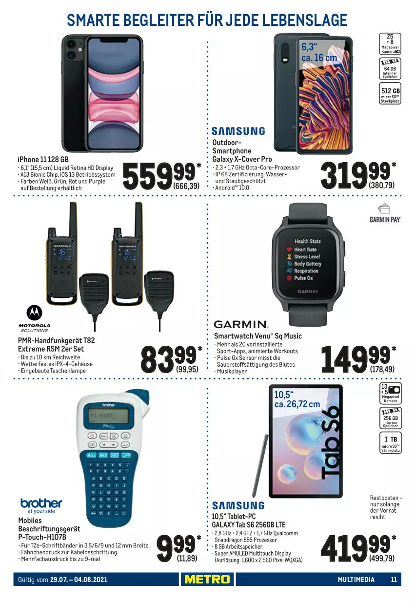 Aktueller Prospekt Metro - NonFood - von 29.07 bis 04.08.2021 - strona 11