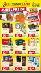 Gazetka promocyjna Getraenkeland - Gazetka - ważna od 31.08 do 31.08.2024 - strona 1 - produkty: aktionspreis, alkohol, altenburger, Alwa, Berger, bestpreis, bestpreise, bier, budweiser, burger, eis, elle, flasche, getränk, getränke, gin, gordon, Gordon’s, kellerbier, london dry, mineralwasser, monster, Paula, paulaner, pils, premium pils, reis, Spaten, Spezi, Ti, wasser