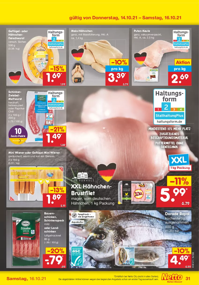 Aktueller Prospekt Netto Marken-Discount - Filial Angebote - von 11.10 bis 16.10.2021 - strona 31