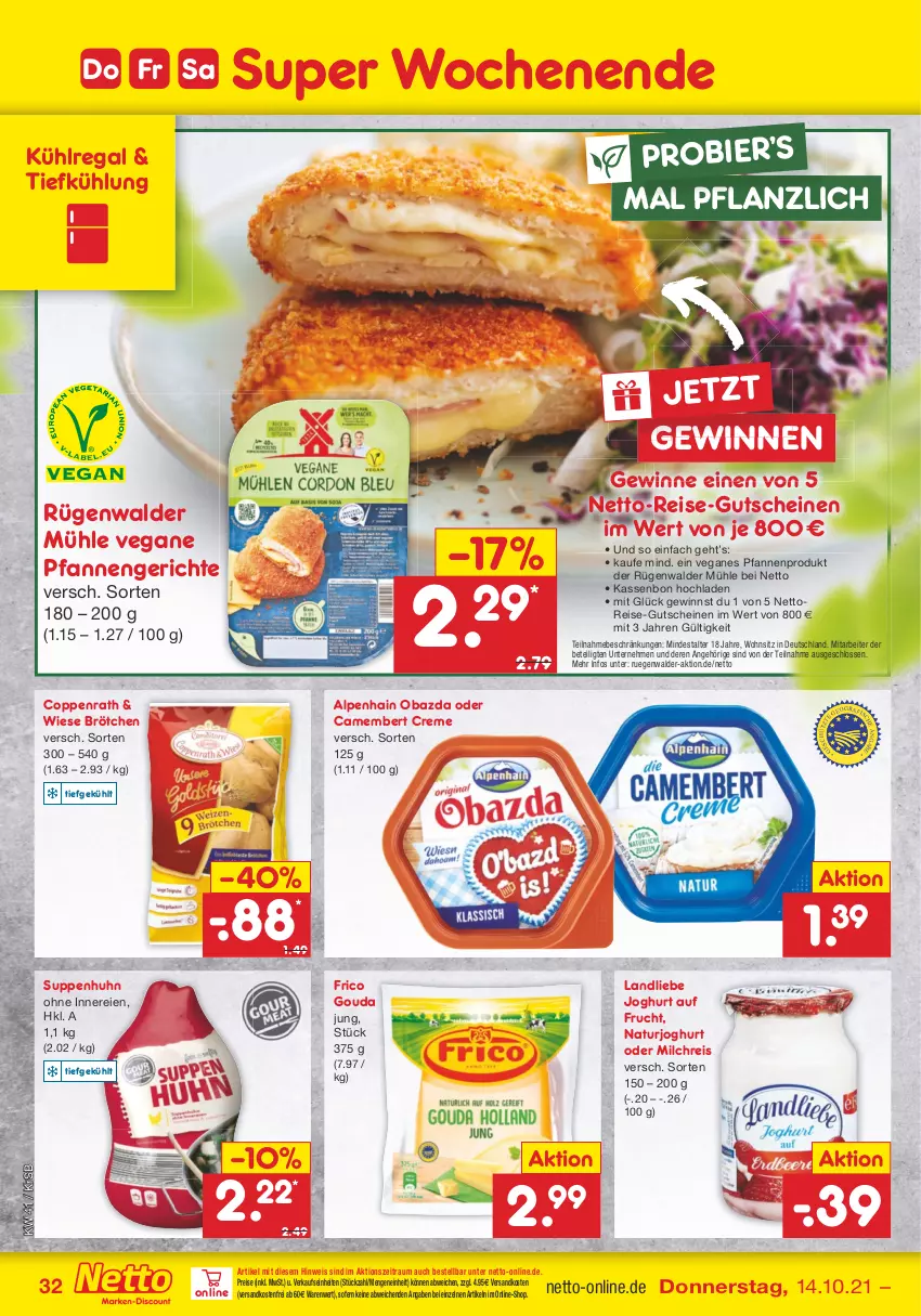 Aktueller Prospekt Netto Marken-Discount - Filial Angebote - von 11.10 bis 16.10.2021 - strona 32