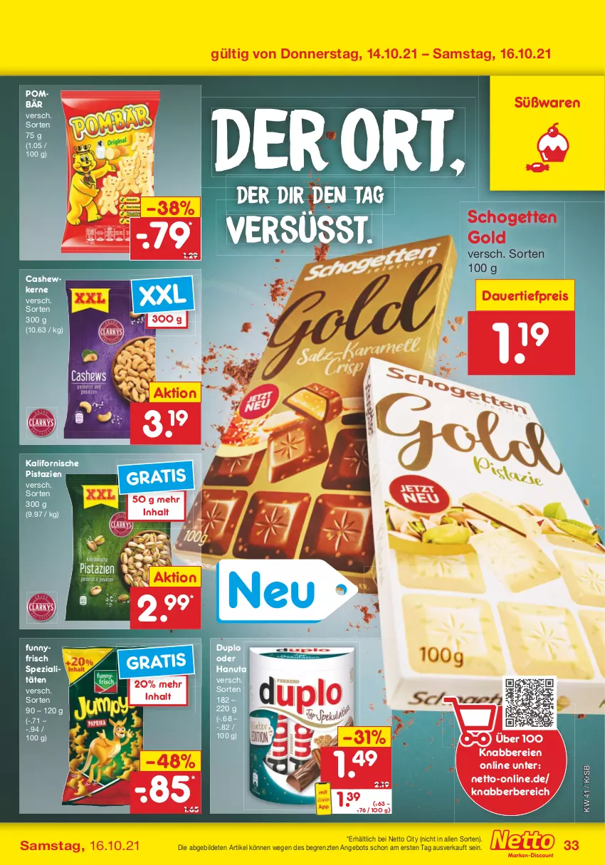 Aktueller Prospekt Netto Marken-Discount - Filial Angebote - von 11.10 bis 16.10.2021 - strona 33