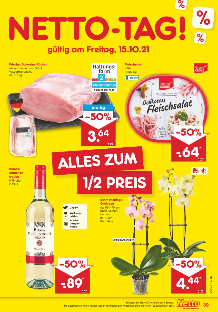 Aktueller Prospekt Netto Marken-Discount - Filial Angebote - von 11.10 bis 16.10.2021 - strona 39