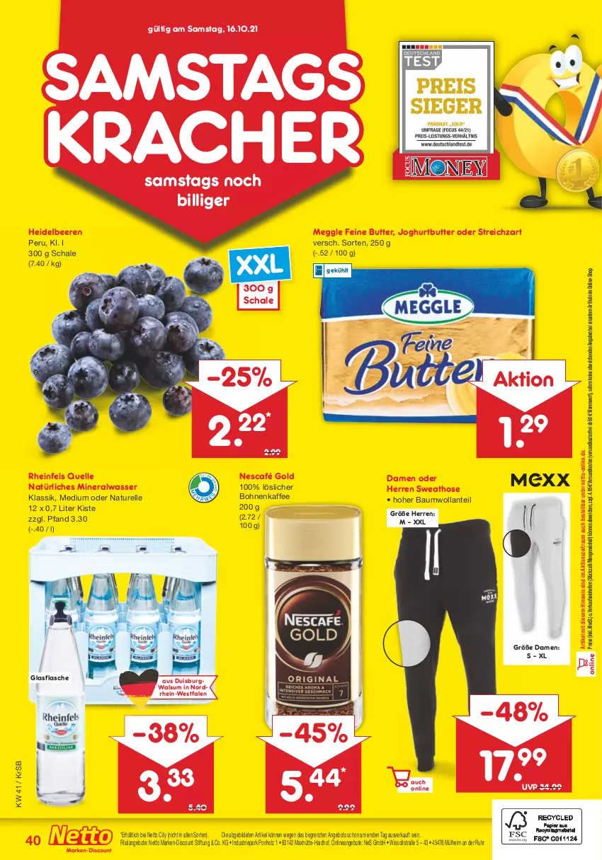 Aktueller Prospekt Netto Marken-Discount - Filial Angebote - von 11.10 bis 16.10.2021 - strona 40