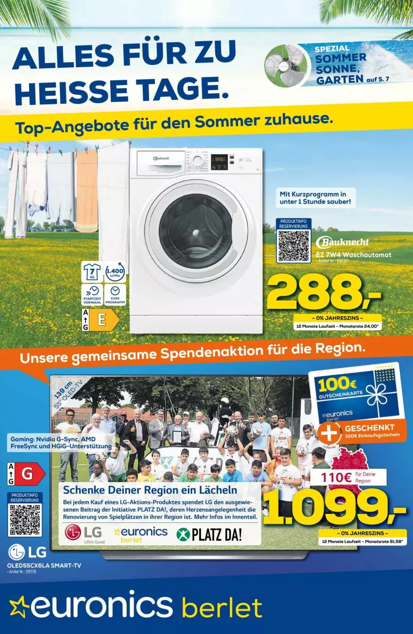 Aktueller Prospekt Euronics - Prospekte - von 14.07 bis 21.07.2021 - strona 1