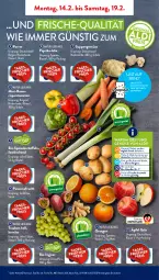 Gazetka promocyjna AldiSud - ALDI Aktuell - Gazetka - ważna od 19.02 do 19.02.2022 - strona 3 - produkty: aldi, asti, beutel, bio, eis, elle, erde, frucht, ingwer, kartoffel, kartoffeln, LG, natur, obst, Obst und Gemüse, orange, orangen, paprika, passionsfrucht, rispentomaten, rum, Schal, Schale, speisekartoffeln, suppe, suppen, Ti, tomate, tomaten, trauben, und gemüse